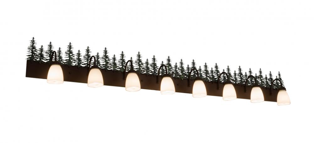 82" Wide Tall Pines 8 Light Vanity Light