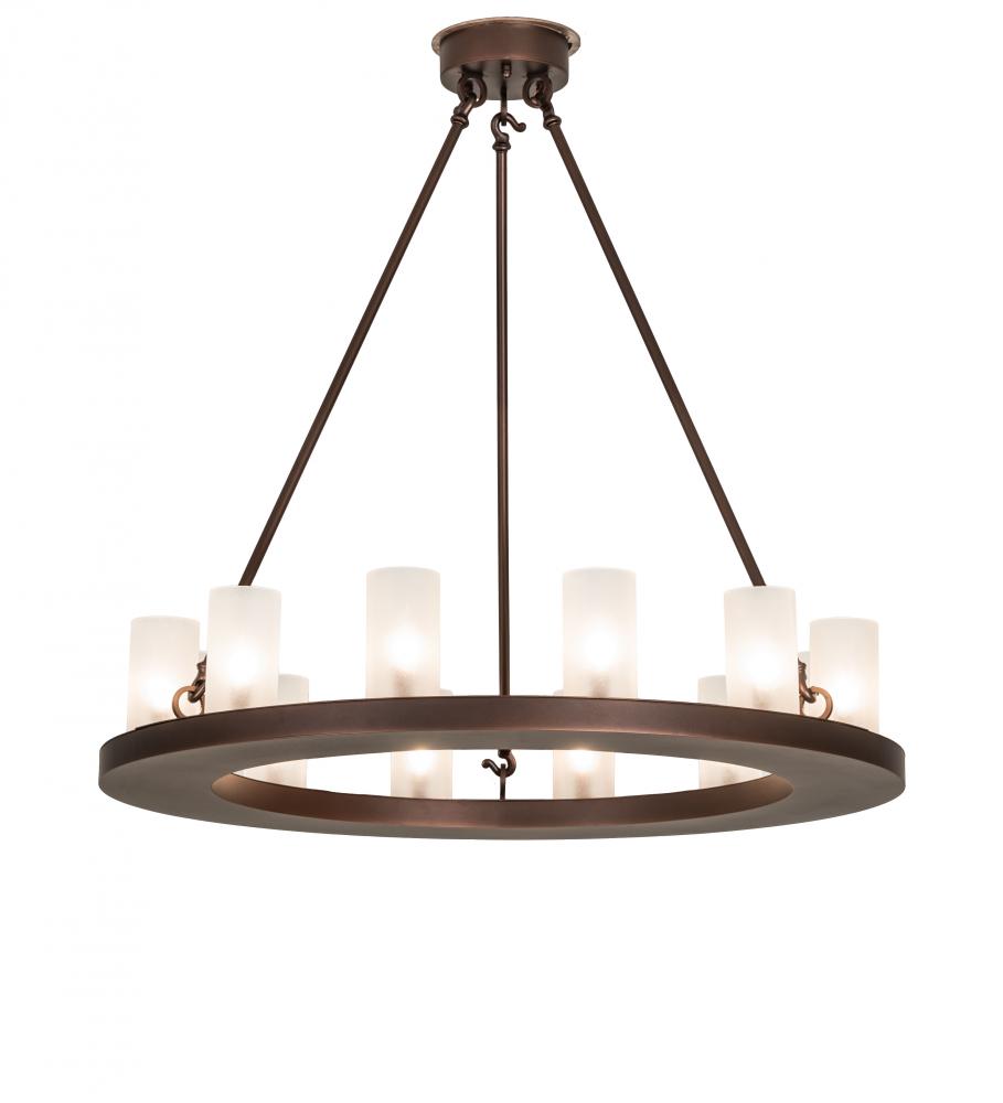 36" Wide Loxley 12 Light Chandelier