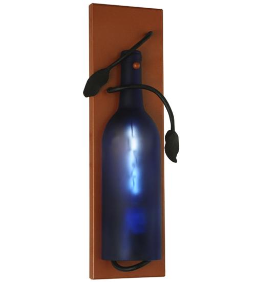 4"W Tuscan Vineyard Wine Bottle Wall Sconce