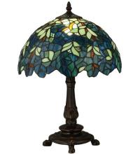 Meyda Blue 124813 - 17"H Nightfall Wisteria Accent Lamp