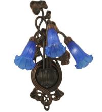 Meyda Blue 17234 - 10.5"W Blue Pond Lily 3 LT Wall Sconce