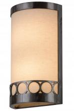 Meyda Blue 181532 - 8"W Cilindro Circulo Wall Sconce