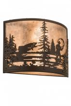 Meyda Blue 185798 - 16" Wide Fly Fishing Creek Wall Sconce