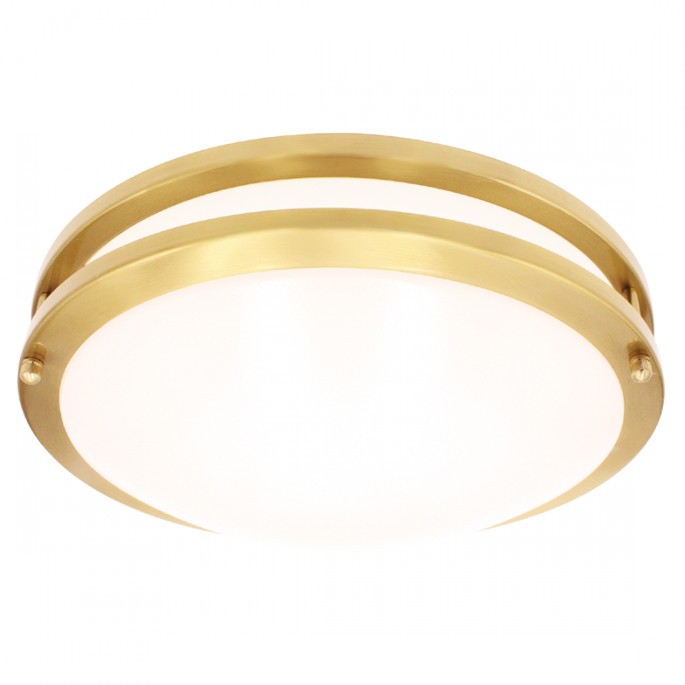 LED12"FLUSH/DR/BRS/5CCT/D