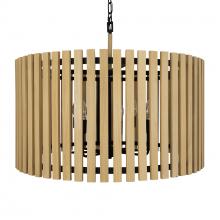 Varaluz 387P08MBH - Suratto 8-Lt Pendant - Matte Black/Honey Blonde