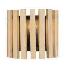 Varaluz 387W01MBH - Suratto 1-Lt Sconce - Matte Black/Honey Blonde