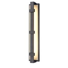 Arabela Lighting 65001 - 24" Crossroads Outdoor Aluminum Sconce in Charcoal Black Finish