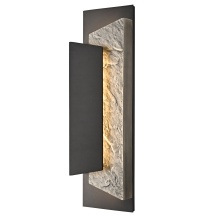 Arabela Lighting 65031 - 24" Meld Outdoor Aluminum Sconce in Charcoal Black Finish