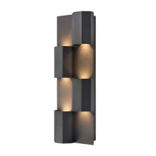 Arabela Lighting 65060 - 18" Skyline Outdoor Aluminum Sconce in Charcoal Black Finish