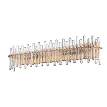 Arabela Lighting 85108-4 - 36" Icicles Vanity in Brass with Handmade Textured Glass Rods