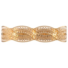 Arabela Lighting 85236-3 - 25" Anatasia Vanity in Lacquered Gold with Clear crystal filigree