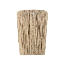 Arabela Lighting 85438-1 - 11.75" Cabana Sconce in Lacquered Gold with Dried Corn Leaf Wrap