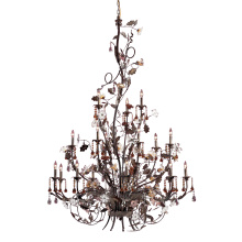 Atlas Lighting CL12531-BZ - Cristallo Fiore 56'' Wide 18-Light Chandelier - Bronze