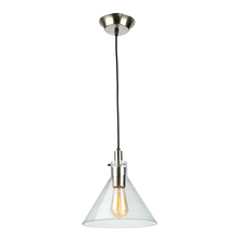 Artcraft AC11640CL - Single Clear Glass Pendant (Satin Nickel & Polished Brass)