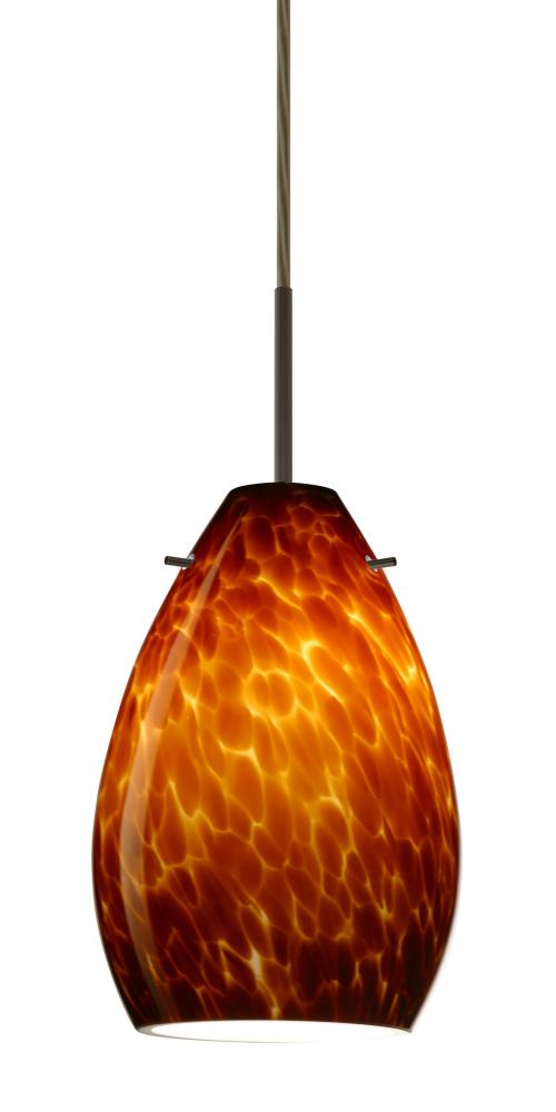 Besa Pendant Pera 6 Bronze Amber Cloud 1x5W LED