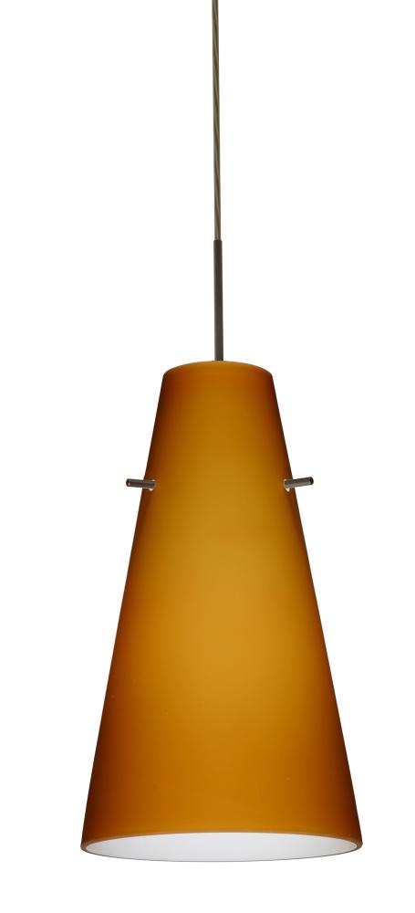 Besa Cierro Pendant Bronze Amber Matte 1x100W Medium Base