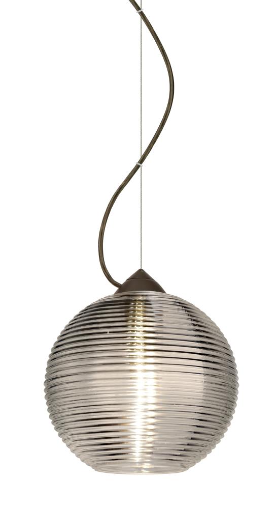 Besa Kristall 8 Pendant Bronze Smoke 1x9W LED