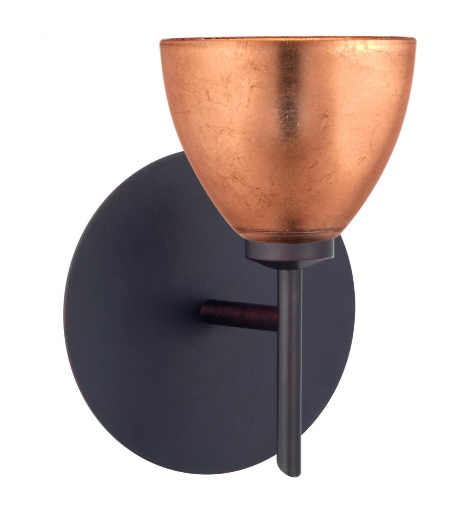 Besa Divi Wall 1SW Copper Foil Bronze 1x5W LED