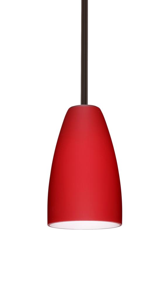 Besa Riva 9 LED Pendant 1Tt Ruby Matte Bronze 1x9W LED