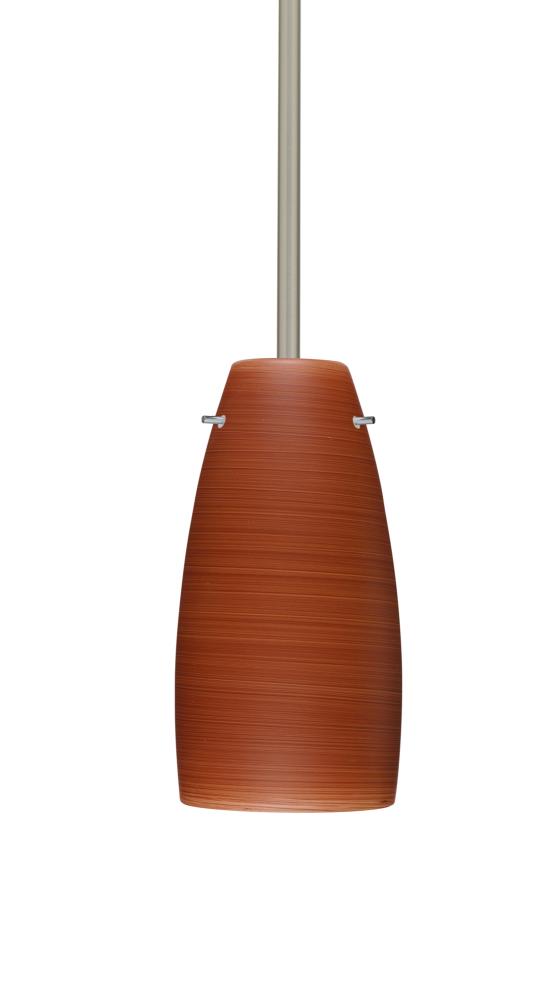 Besa Tao 10 Stem Pendant Satin Nickel Cherry 1x100W Medium Base