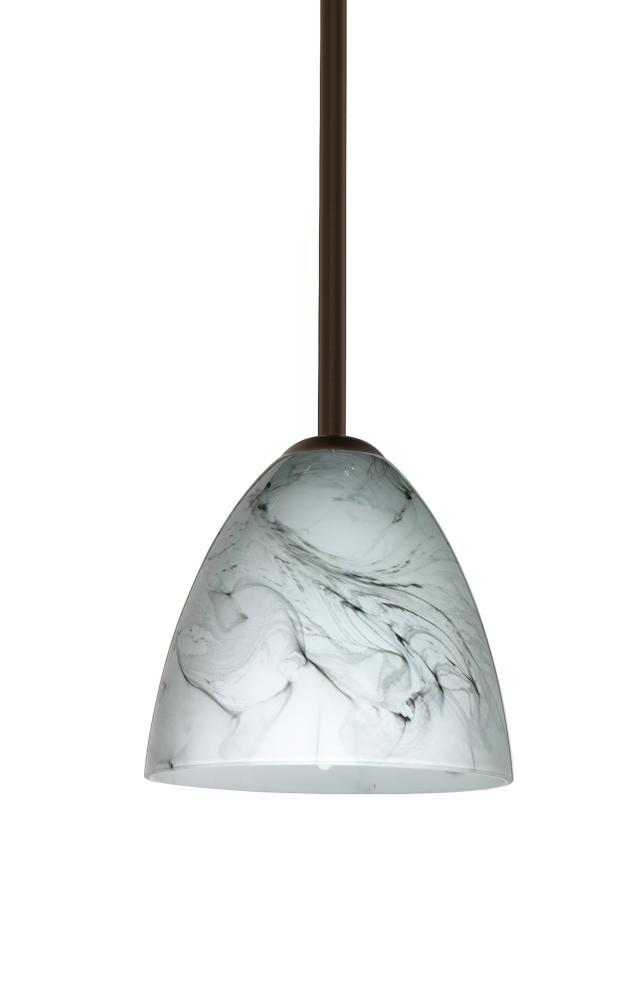 Besa Vila LED Pendant Marble Grigio Bronze 1x9W LED