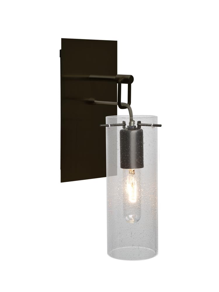 Besa Juni 10 Wall Pendant, Clear Bubble, Bronze Finish, 1x60W Medium Base