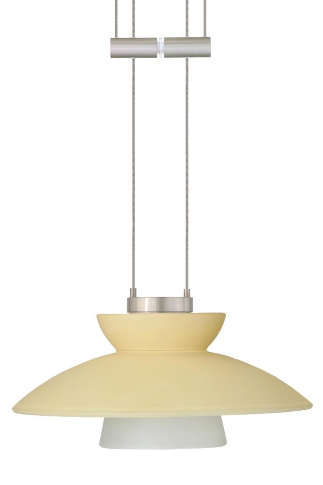 Besa Pendant Trilo 7 Satin Nickel Champagne 1x50W Halogen