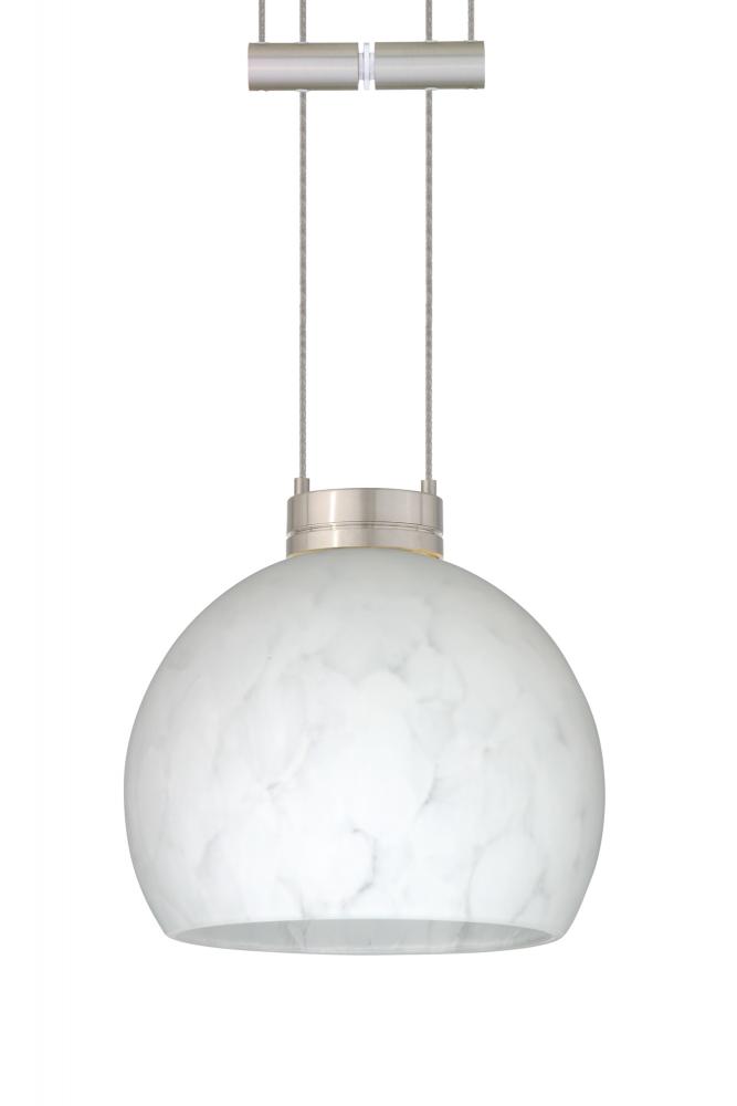 Besa Pendant Palla 5 Satin Nickel Carrera 1x50W Halogen