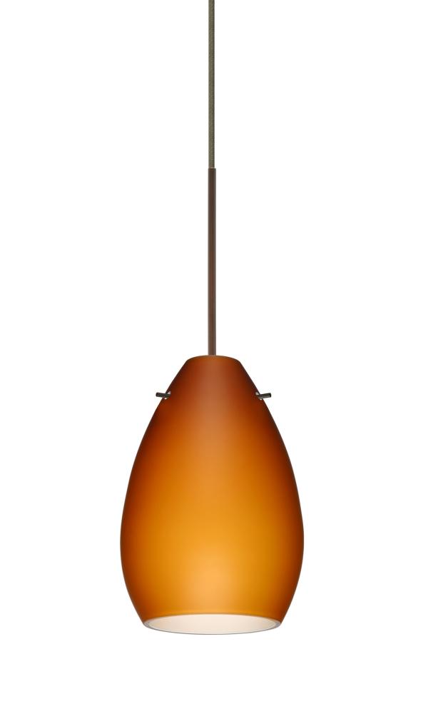 Besa Pendant Pera 6 Bronze Amber Matte 1x5W LED