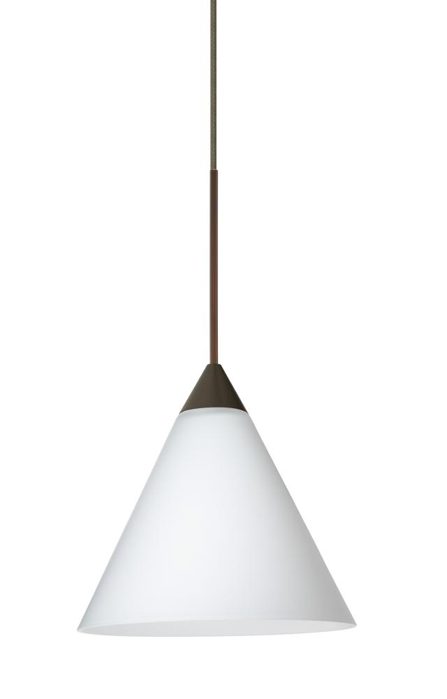 Besa Pendant Kani Bronze Opal Matte 1x5W LED