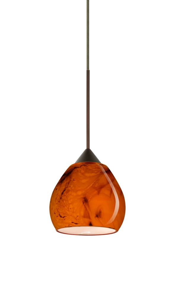 Besa Pendant Tay Tay Bronze Habanero 1x5W LED