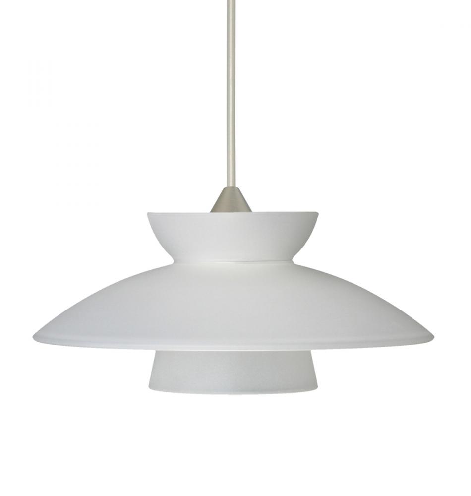 Besa Pendant Trilo 7 Satin Nickel Frost 1x5W LED