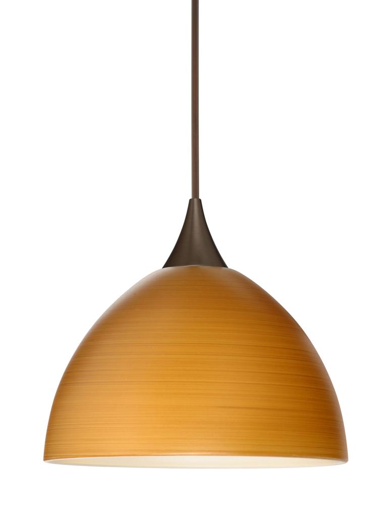 Besa Pendant Brella Bronze Oak 1x6W LED