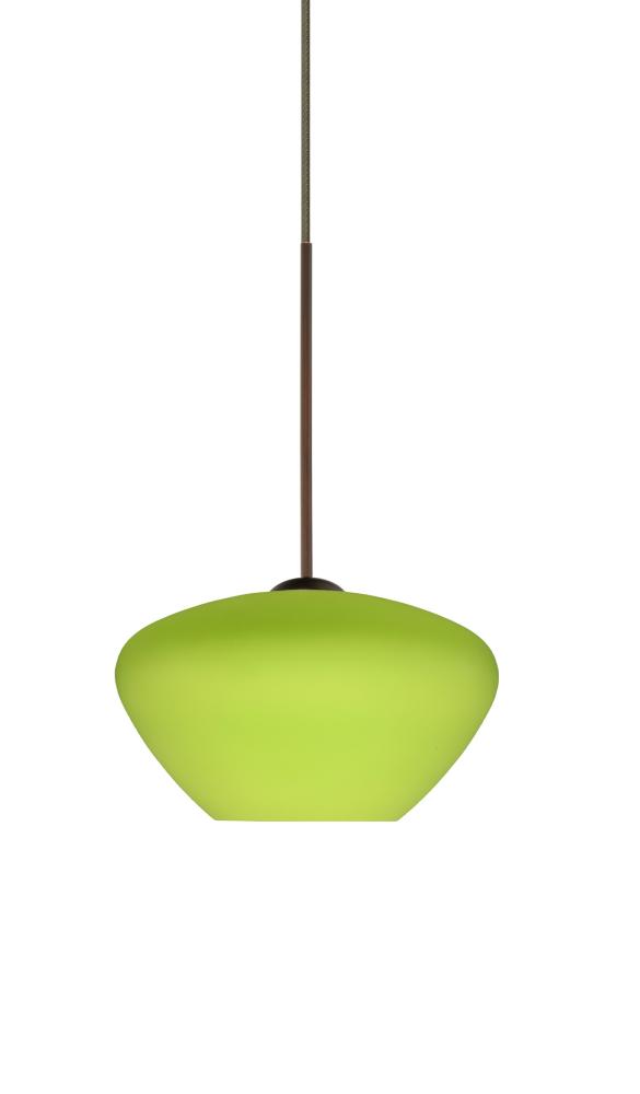 Besa Pendant Peri Bronze Chartreuse 1x5W LED