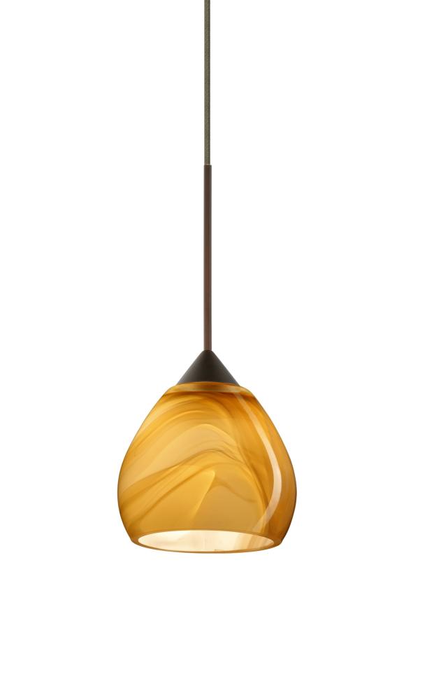 Besa Pendant Tay Tay Bronze Honey 1x5W LED