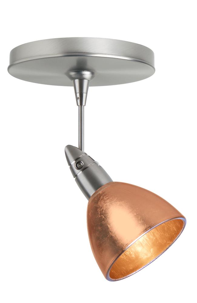 Besa Spotlight Divi Satin Nickel Copper Foil 1x50W Halogen Mr16