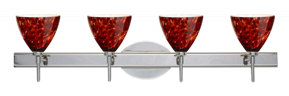 Besa Wall Mia Chrome Garnet 4x40W G9