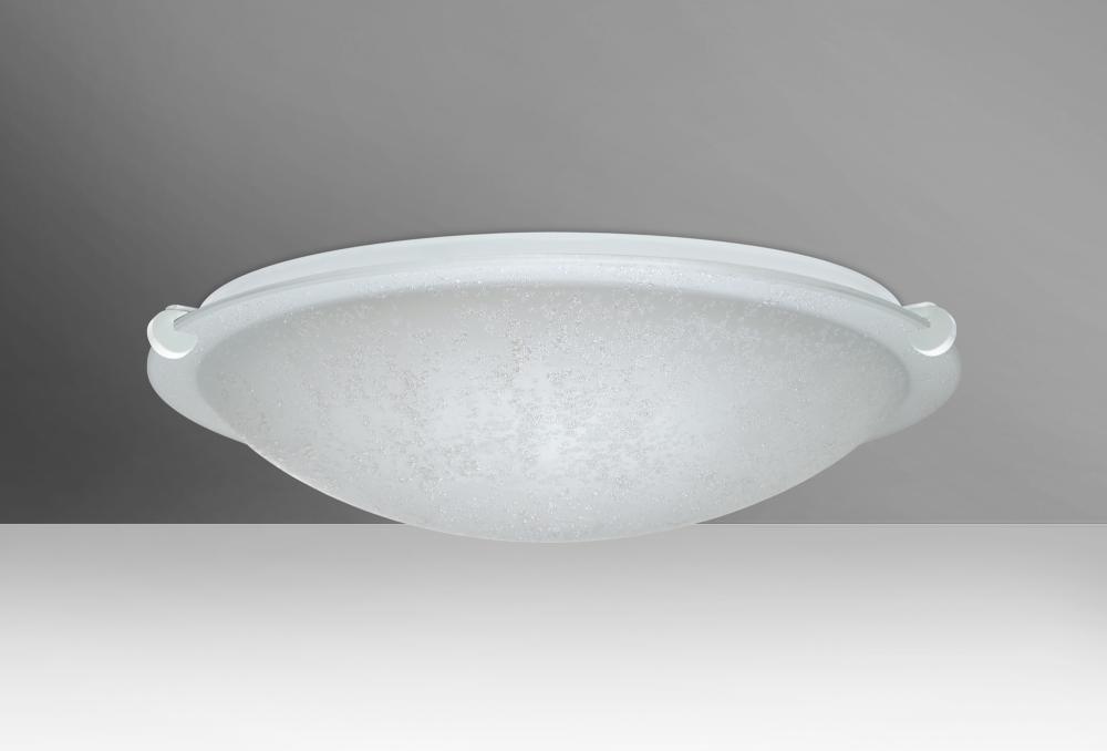 Besa Ceiling Trio 16 White Stucco 2x100W Medium Base