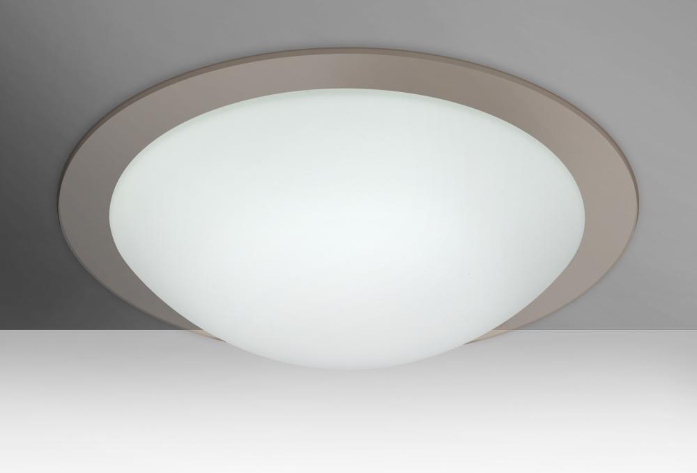 Besa Ceiling Ring 19 White/Transparent Smoke 3x60W Medium Base