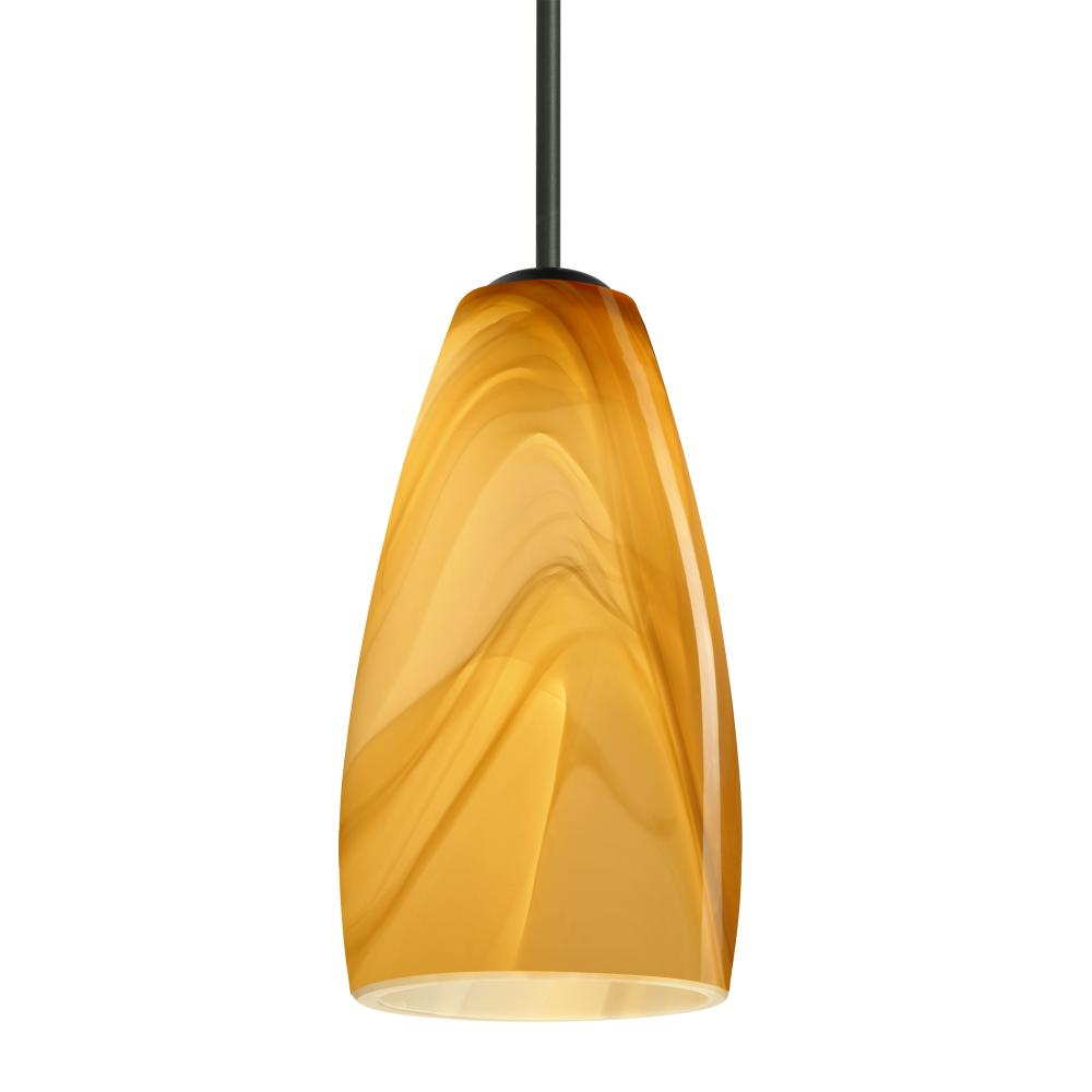 Besa Chrissy Pendant For Multiport Canopy Black Honey 1x50W MAX E26 Base