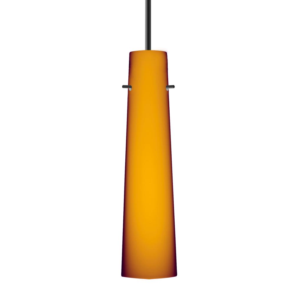 Besa Camino Pendant For Multiport Canopy Black Amber Matte 1x40W Halogen