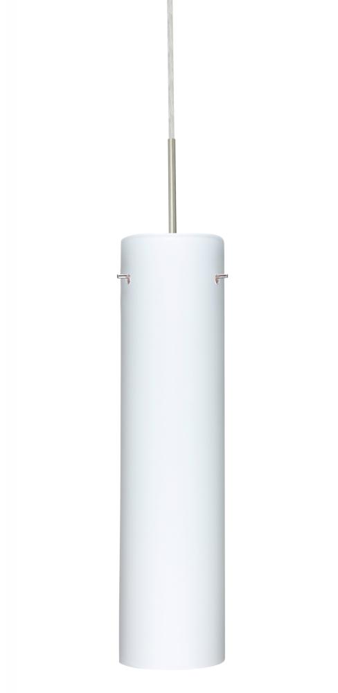 Besa Pendant For Multiport Canopy Stilo 16 Satin Nickel Opal Matte 1x100W Medium Base