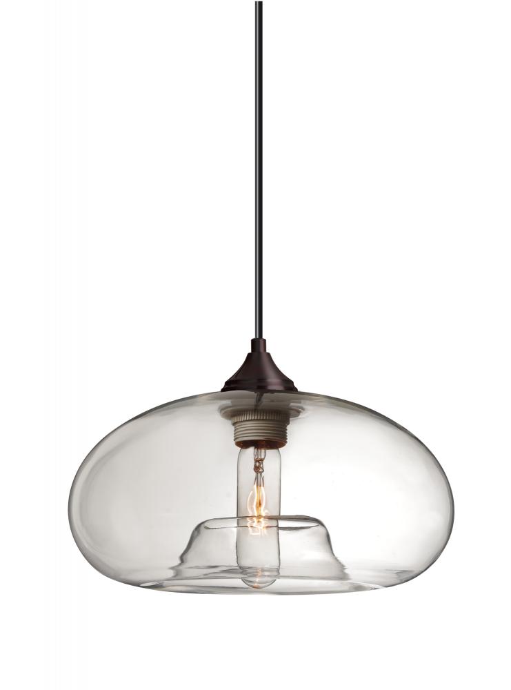 Besa Pendant For Multiport Canopy Bana Bronze Clear 1x60W Medium Base