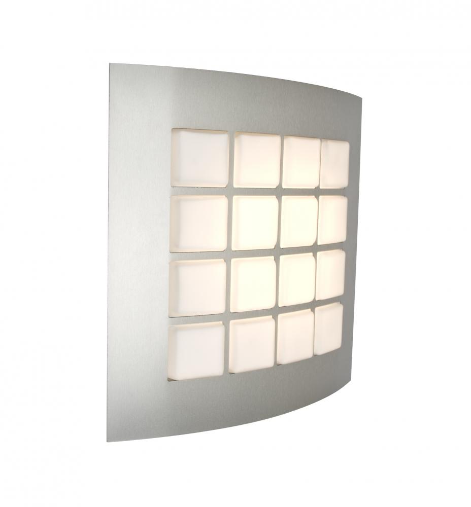 Besa, Quad 13 Sconce, Opal/Silver, 1x15W LED