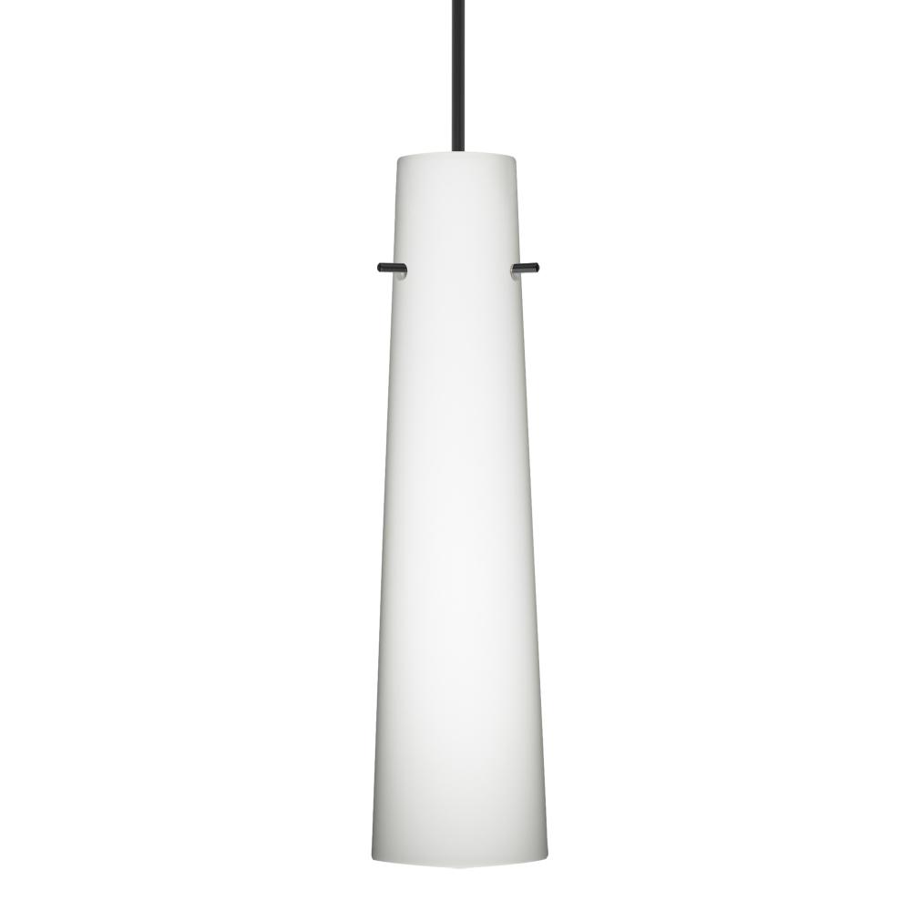 Besa Camino Pendant for Multiport Canopy Black Opal Matte 1x50W Halogen, 277V, 0-10V Dimmi