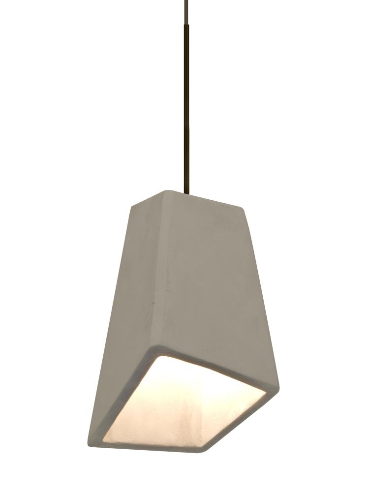 Besa Skip Cord Pendant For Multiport Canopy, Tan, Bronze Finish, 1x9W LED