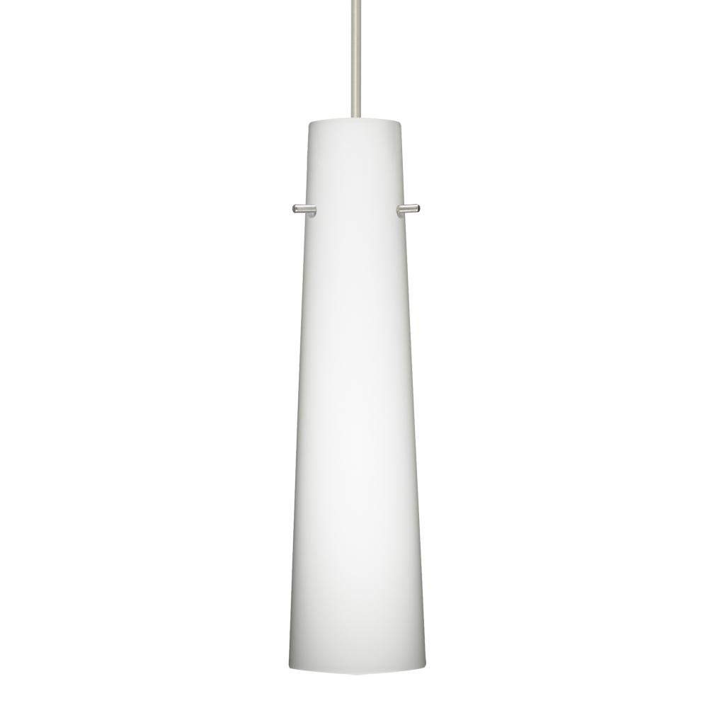 Besa Camino Pendant Satin Nickel Opal Matte 1x50W Halogen, 277V