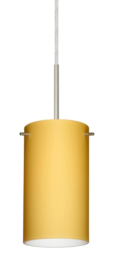 Besa Stilo 7 Pendant Satin Nickel Vanilla Matte 1x40W G9