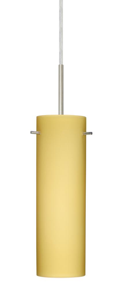 Besa Copa Pendant Satin Nickel Vanilla Matte 1x40W Halogen