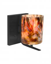 Besa Lighting 1WC-LAVA-BK - Besa, Lava Vanity, Lava, Black Finish, 1x60W Medium Base